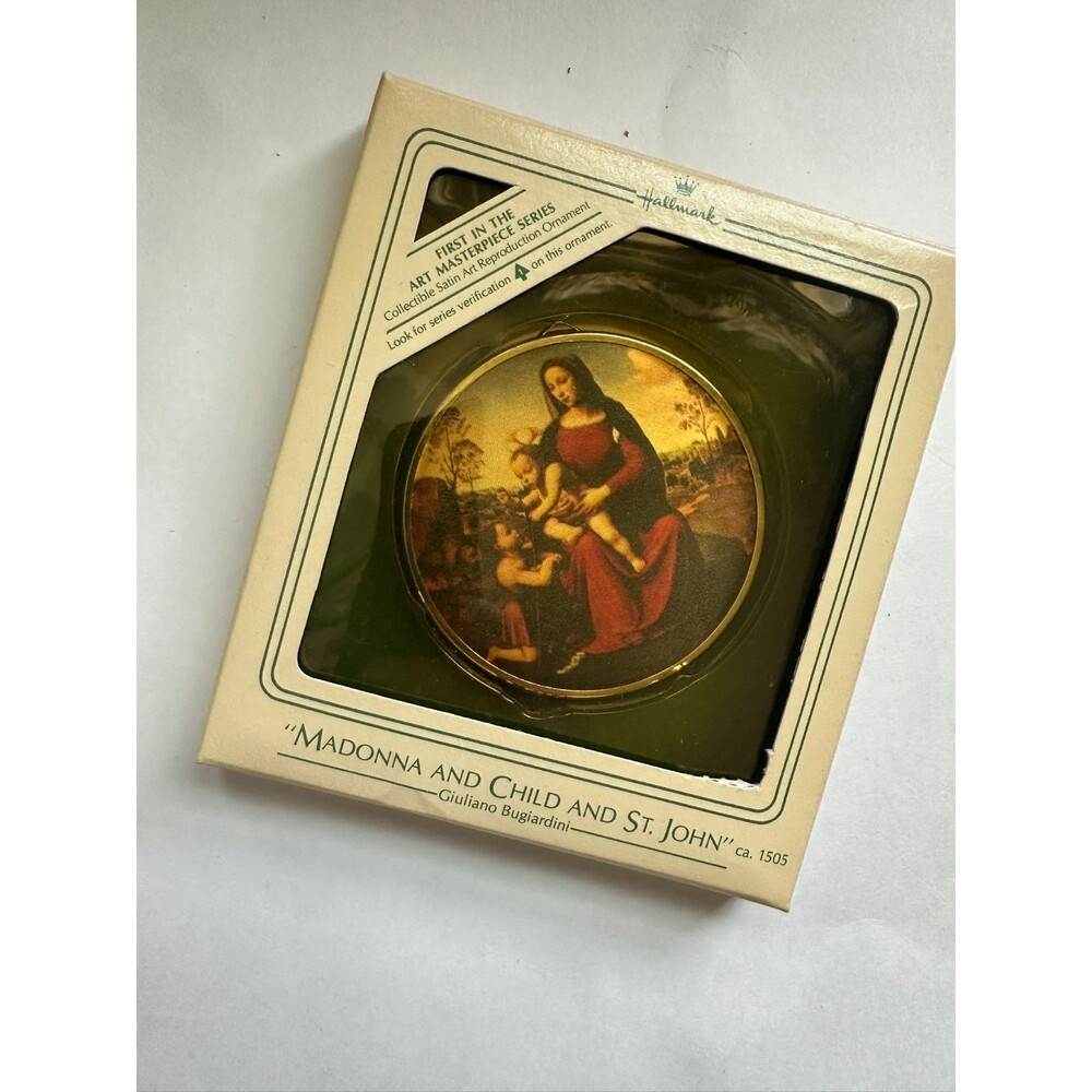 Hallmark Keepsake  'Madonna and Child and St John' Christmas 1984 Ornament